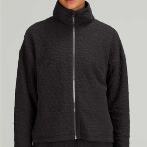 lululemon athletica Rippled Full Zip Jacket Black Size 6